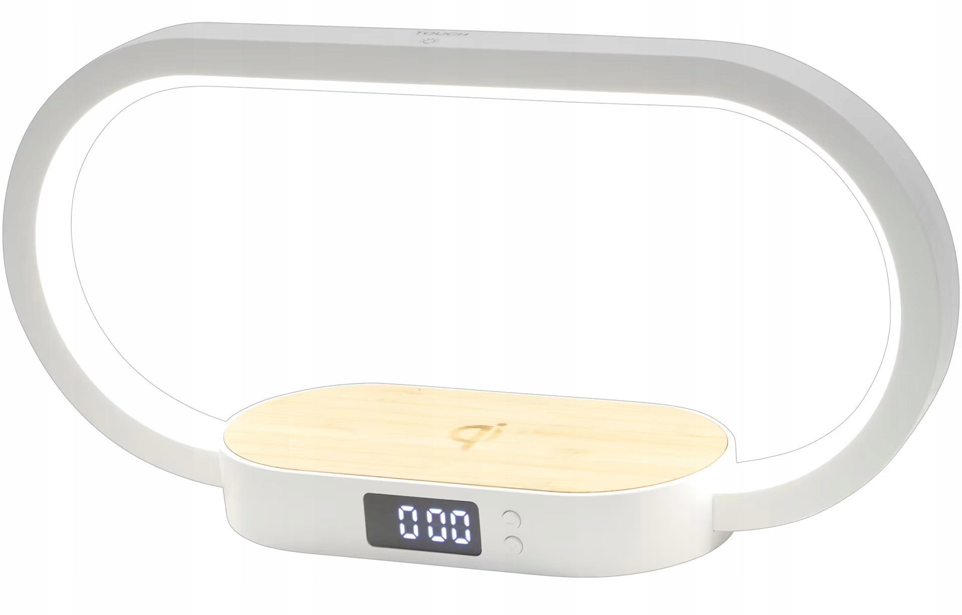 Ładowarka indukcyjna 15W z budzikiem, lampką nocną Led RE-Load