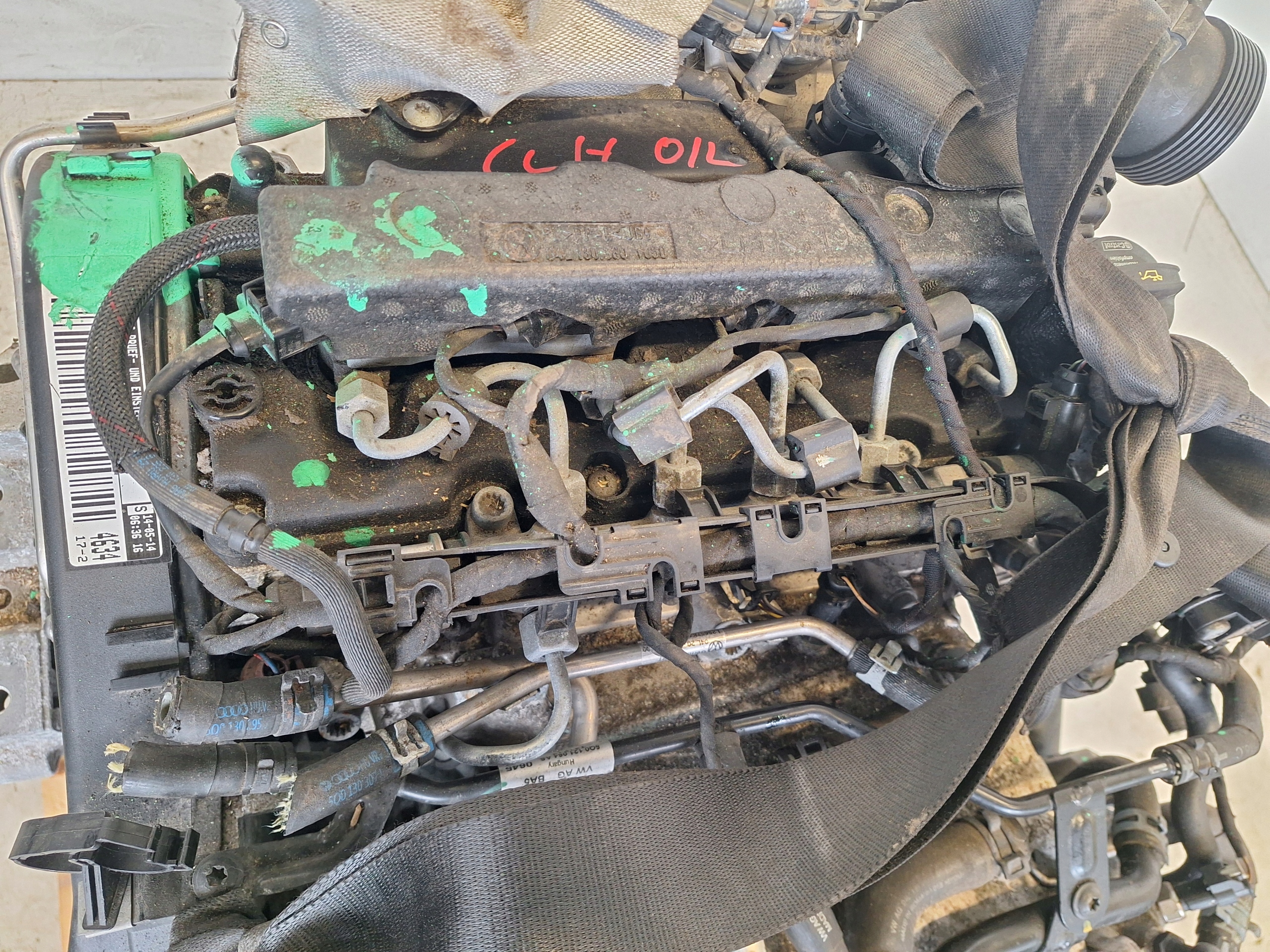 VOLKSWAGEN SEAT SKODA AUDI engine 1.6 TDI CLH 105KM