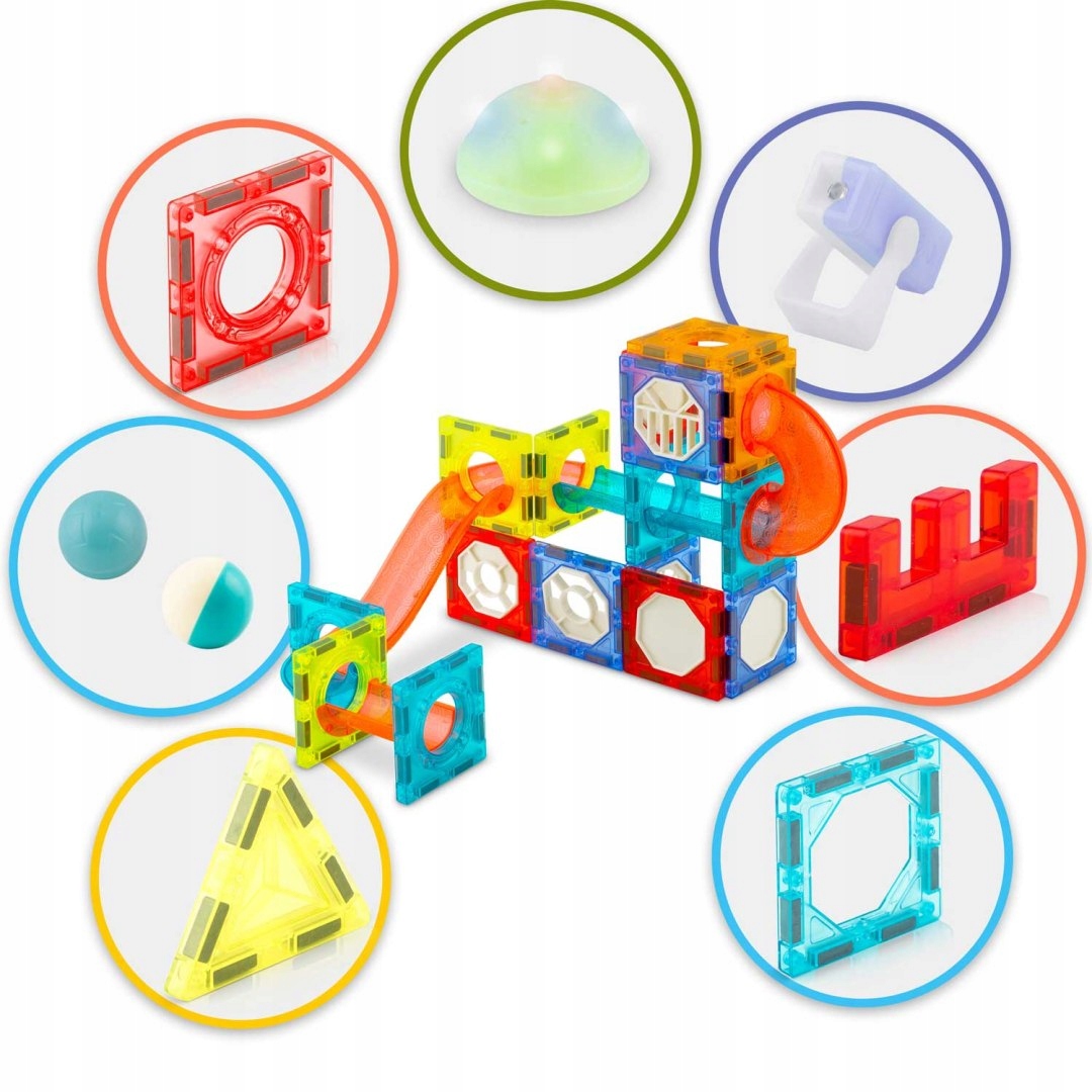 KLOCKI MAGNETYCZNE Z PODŚWIETLENIEM RICOKIDS EDUKACYJNE DLA DZIECI NOWOŚĆ Kod producenta 22825980372