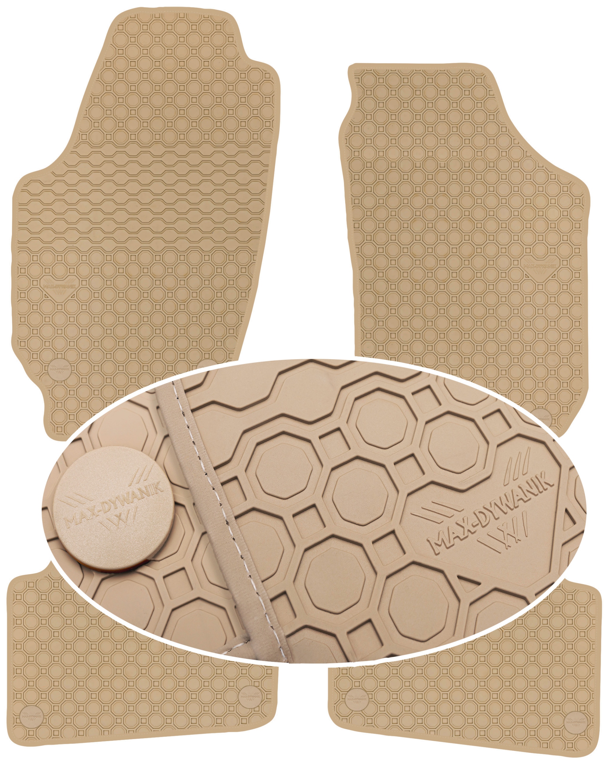 Škoda Fabia II 2007-2014 Koberce Béžové