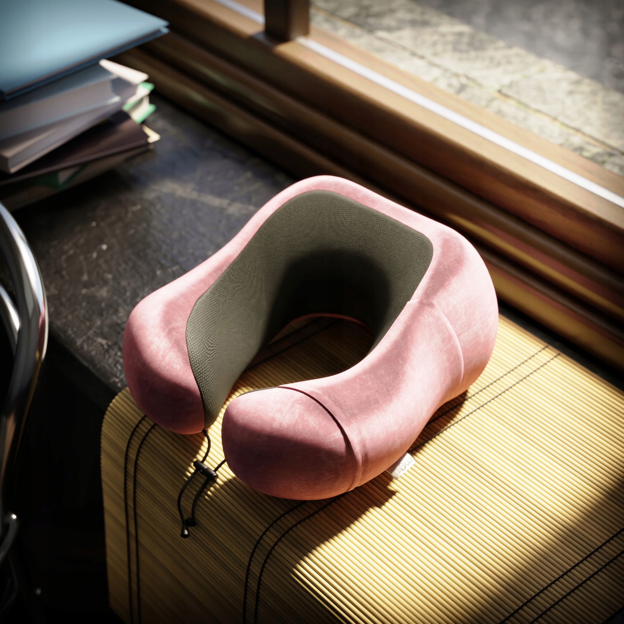 Poduszka podróżna turystyczna szyję Miowi Różowa Rodzaj poduszka