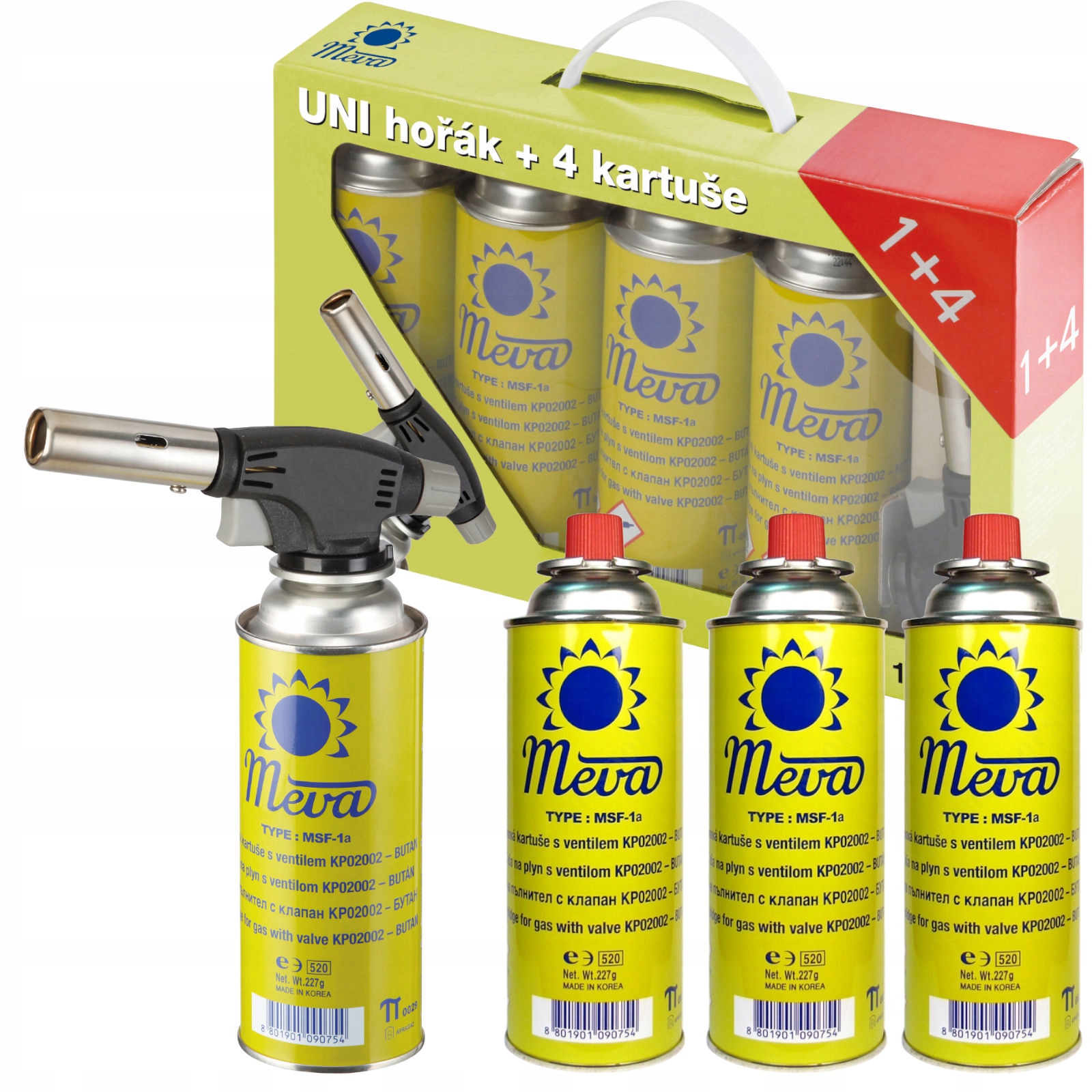 Univerzální gastronomický plynový hořák Creme Brulle 1 kW Set