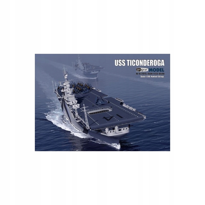 Angraf Model 8/2015 Letadlová loď Uss Ticonderoga 1:200