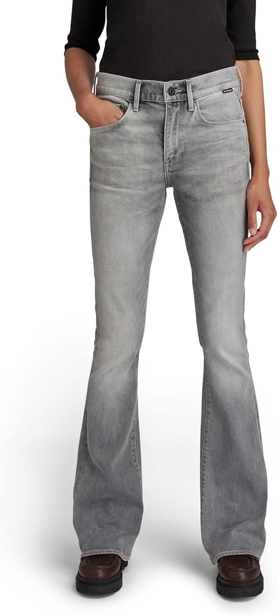 G Star Raw Šedé Dámské Džíny S Vysokým Pasem Úzké Nohavice 28/32 7BA