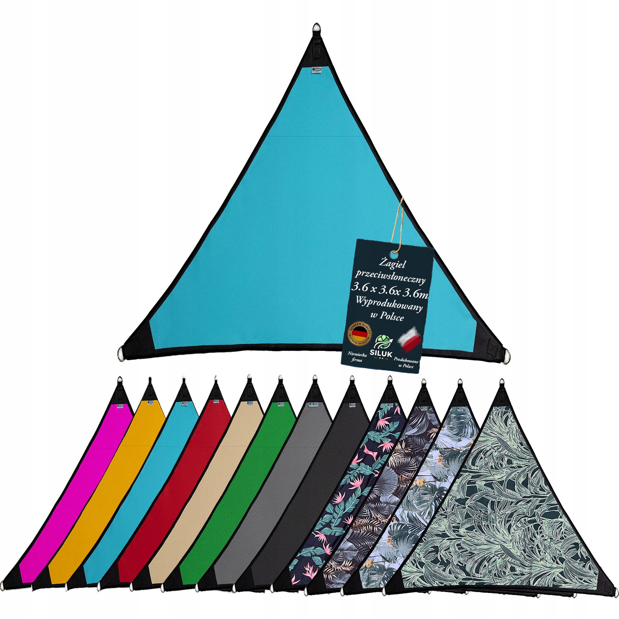 Żagiel przeciwsłoneczny wodoodporny made Ue M3,6N