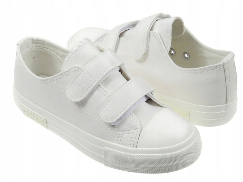 

Trampki na rzep skóra Big Star KK374055 białe 29