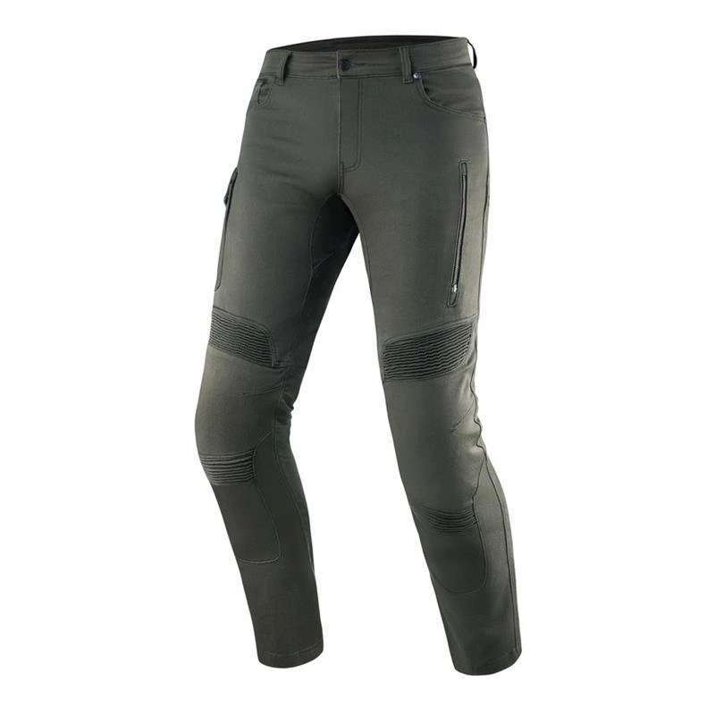 Kalhoty Motocyklové džíny Rebelhorn Vandal Twill Olive zelené Bonus