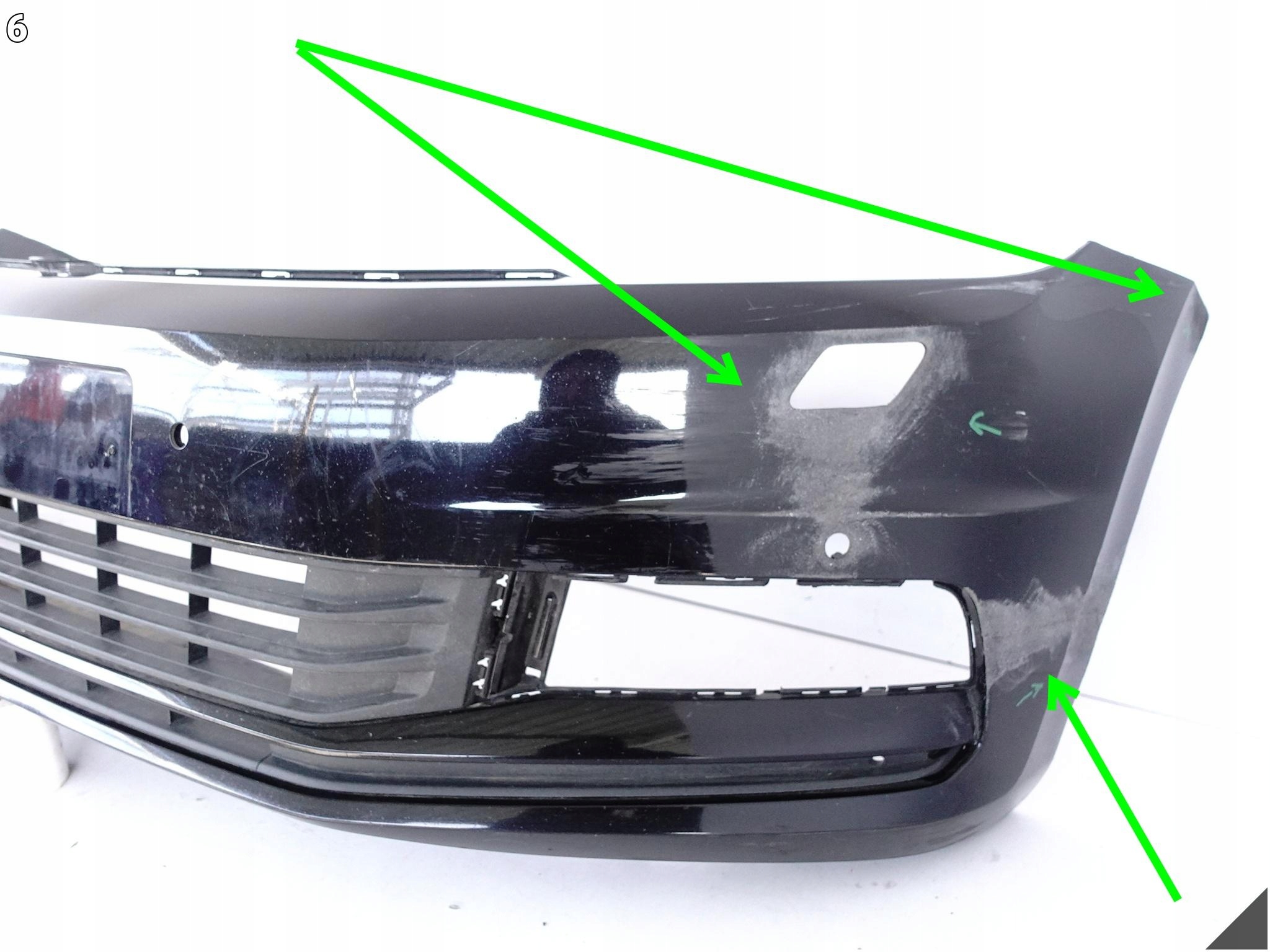 VW TOURAN II 5TA 15- bumper BUMPER + grille + cover front (4xPDC/washers)