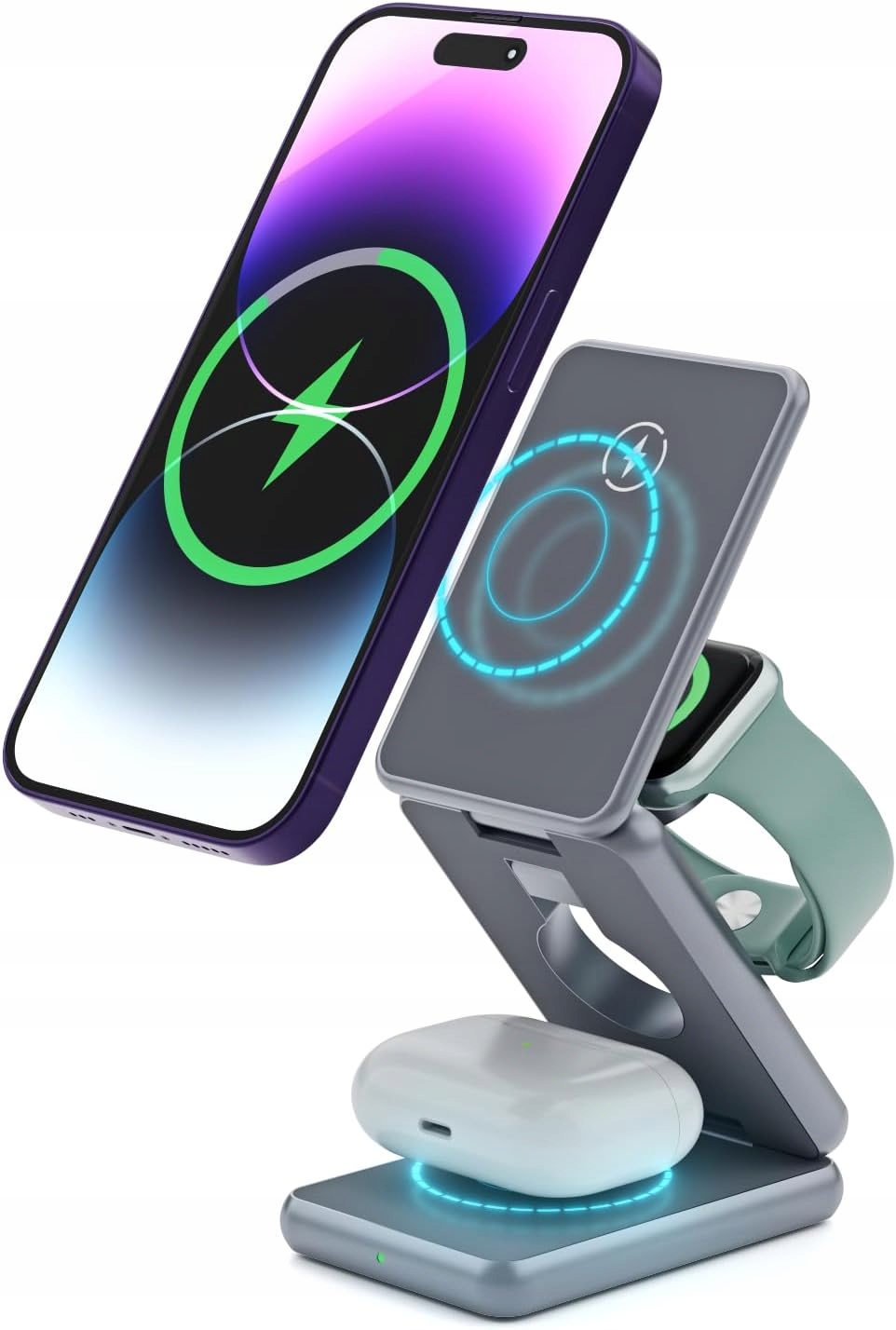 Ładowarka Indukcyjna Decqle Magnetyczna Bezprzewodowa Stacja Ładująca Pro