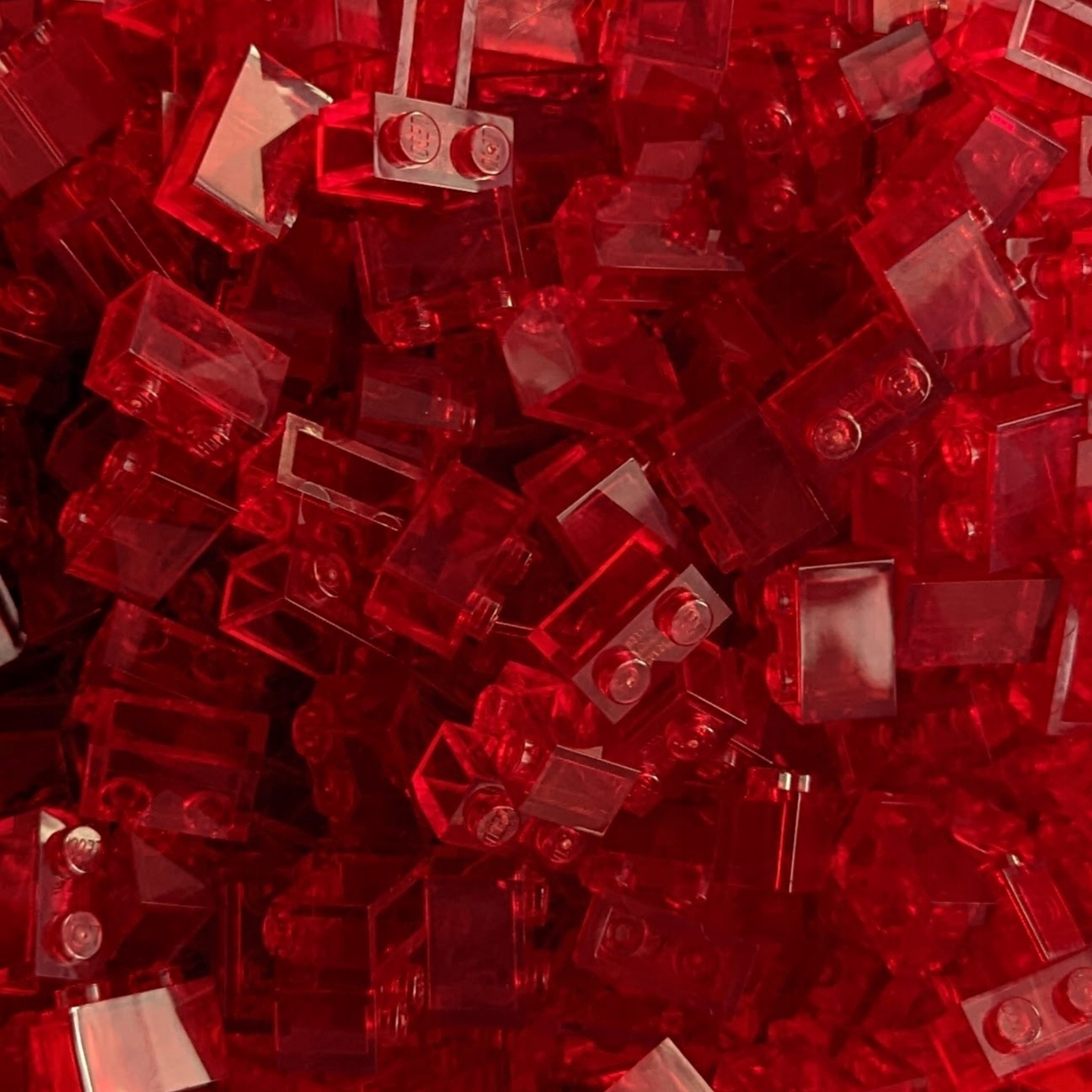 

Pakiet Lego 3065 Klocek 1x2 Trans-Red 306541 20szN