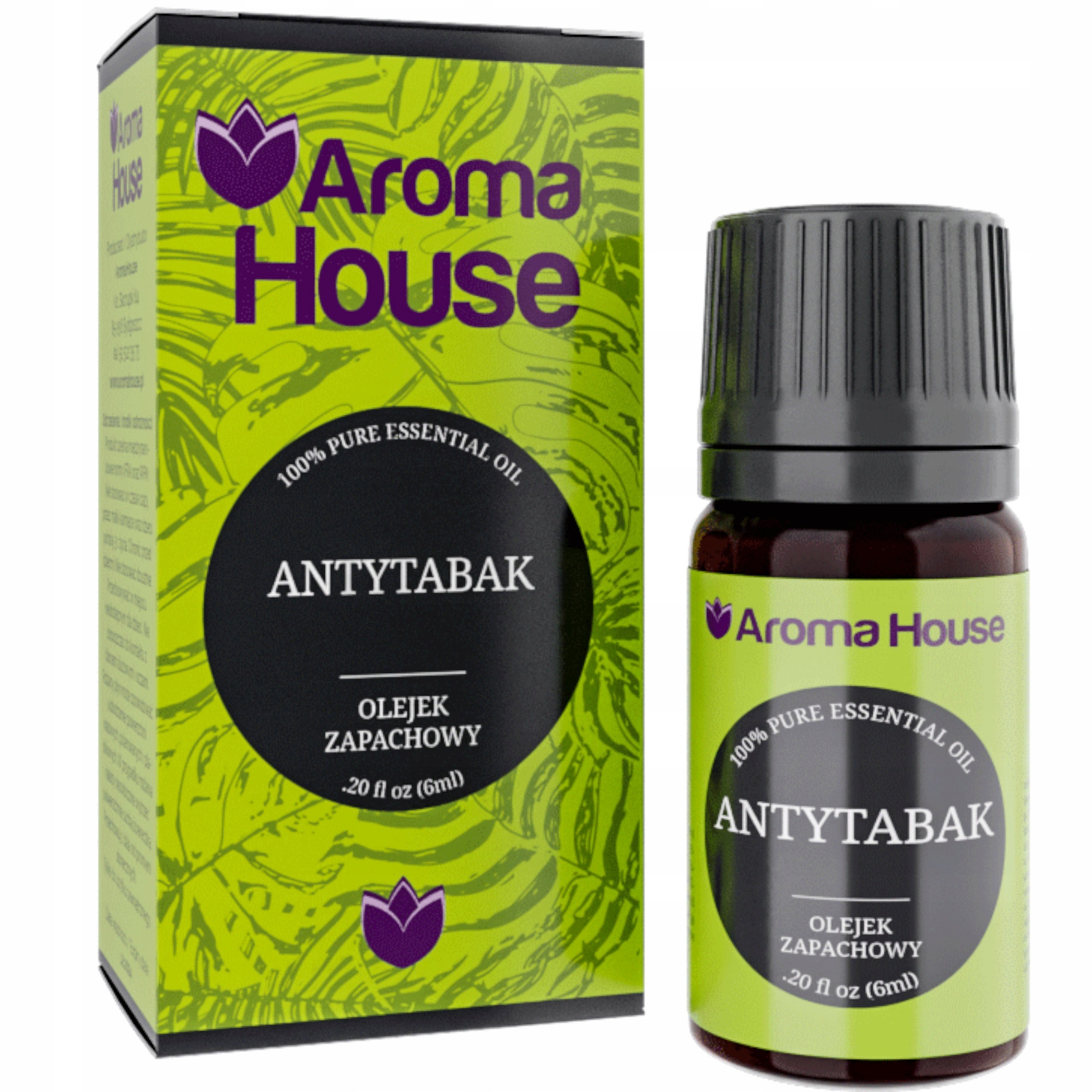 

Olejek zapachowy do aromaterapii 6ml Antytabak