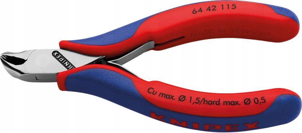 Čelní štípací kleště pro elektroniku s malým úkosem 115 mm Knipex