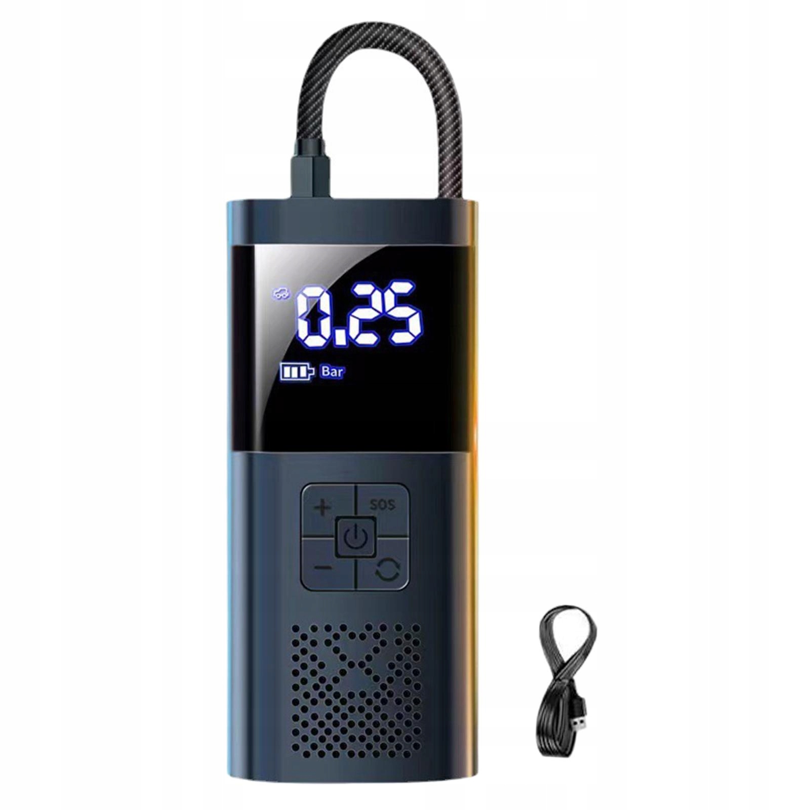 Elektryczna latarka z pompką powietrzną z kablem USB Marka bez marki