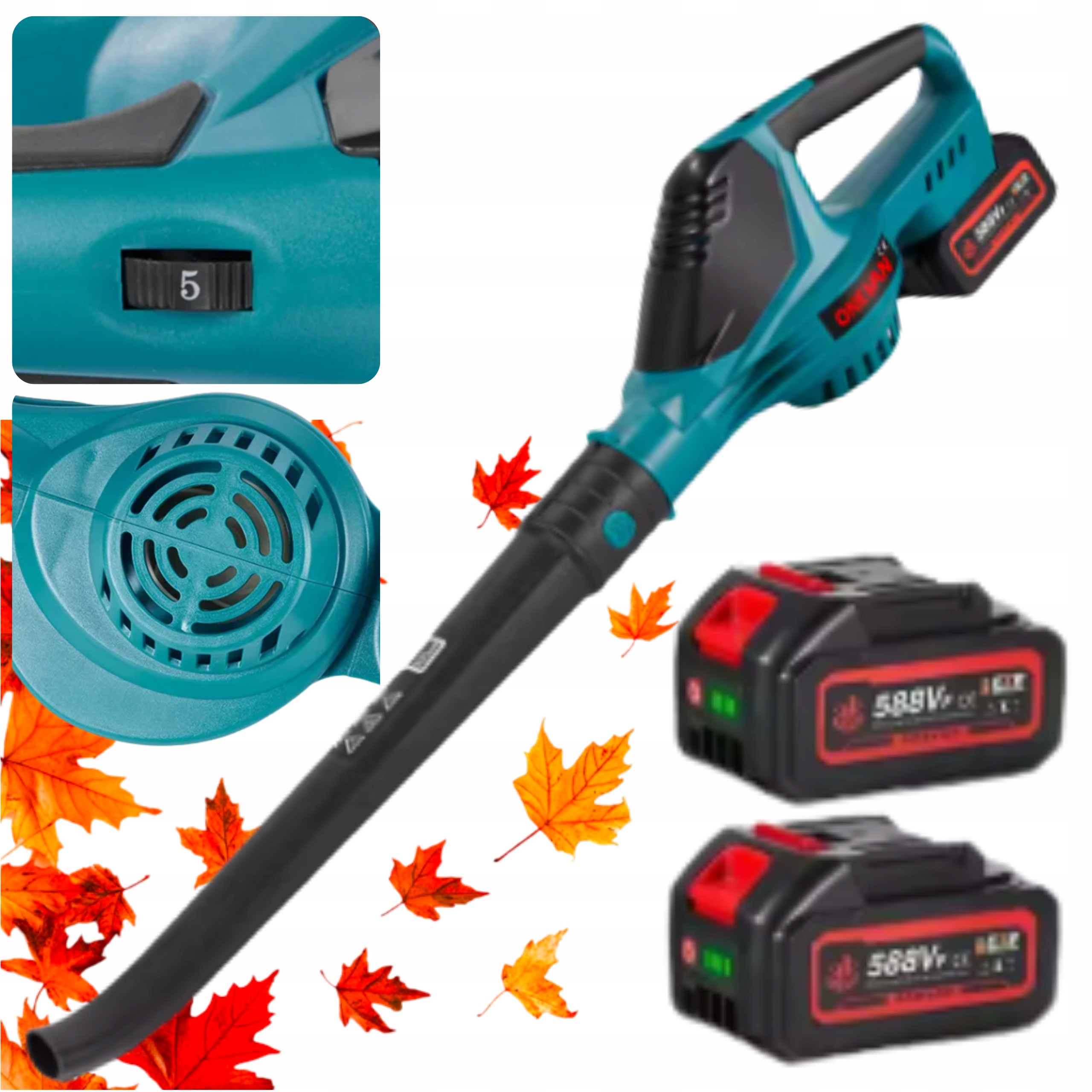 Foukač na listí Akumulátorové 5500W Elektrické Na Baterie Silné