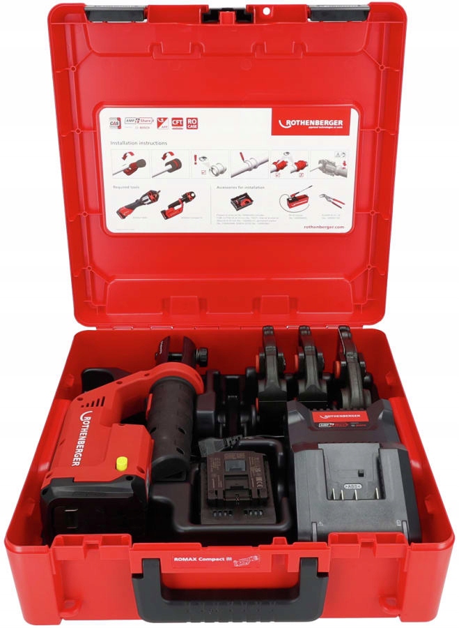 Romax Compact 3 2.0AH/18V Zestaw Szczęk TH16-20-26 Amp Rothenberger