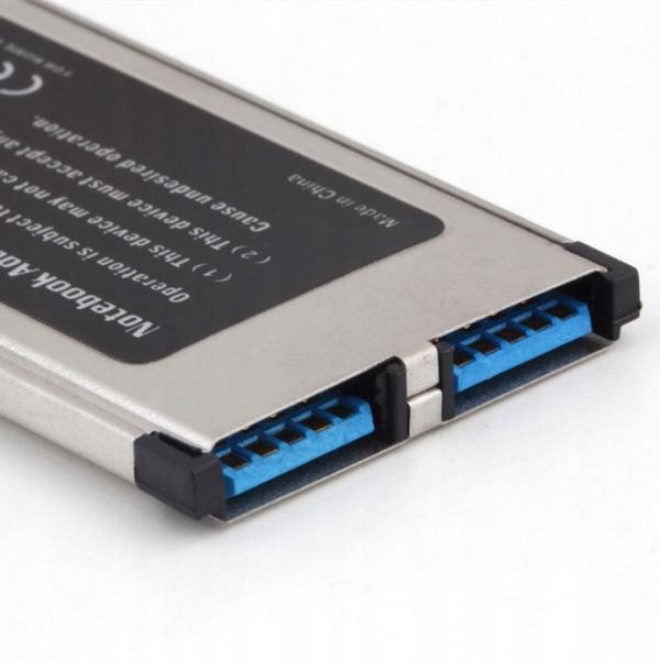 Express Card Adapter USB 3.0 HUB PC ExpressCard 2 Rodzaj karty inny