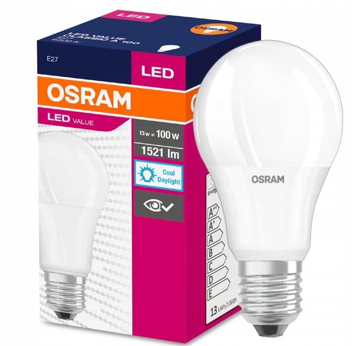 

Osram żarówka Led Value 13W 100W E27 6500K