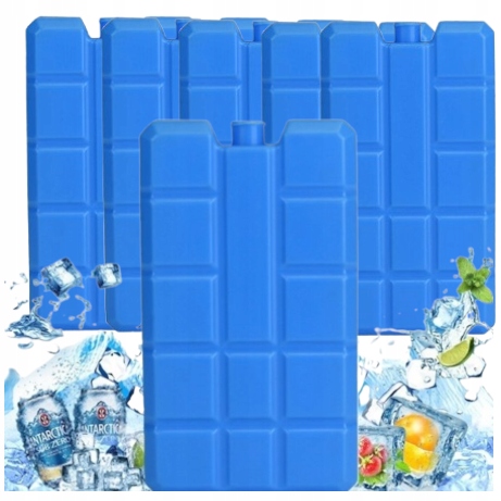 Wkłady Chłodzące Zestaw 6x 400ml Mrożące Do Lodówek Turystycznych Plecaków