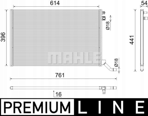 CHŁODNICA WODY CR 2445 000P MAHLE Stan opakowania oryginalne