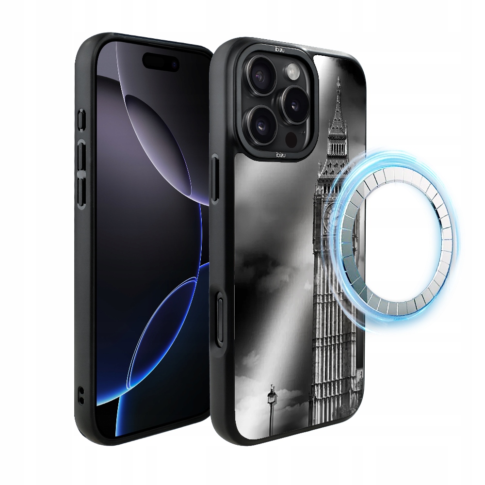 Pouzdro pro iPhone 16 Pro Max Ibizu DropGuard Matné s MagSafe, Big Ben
