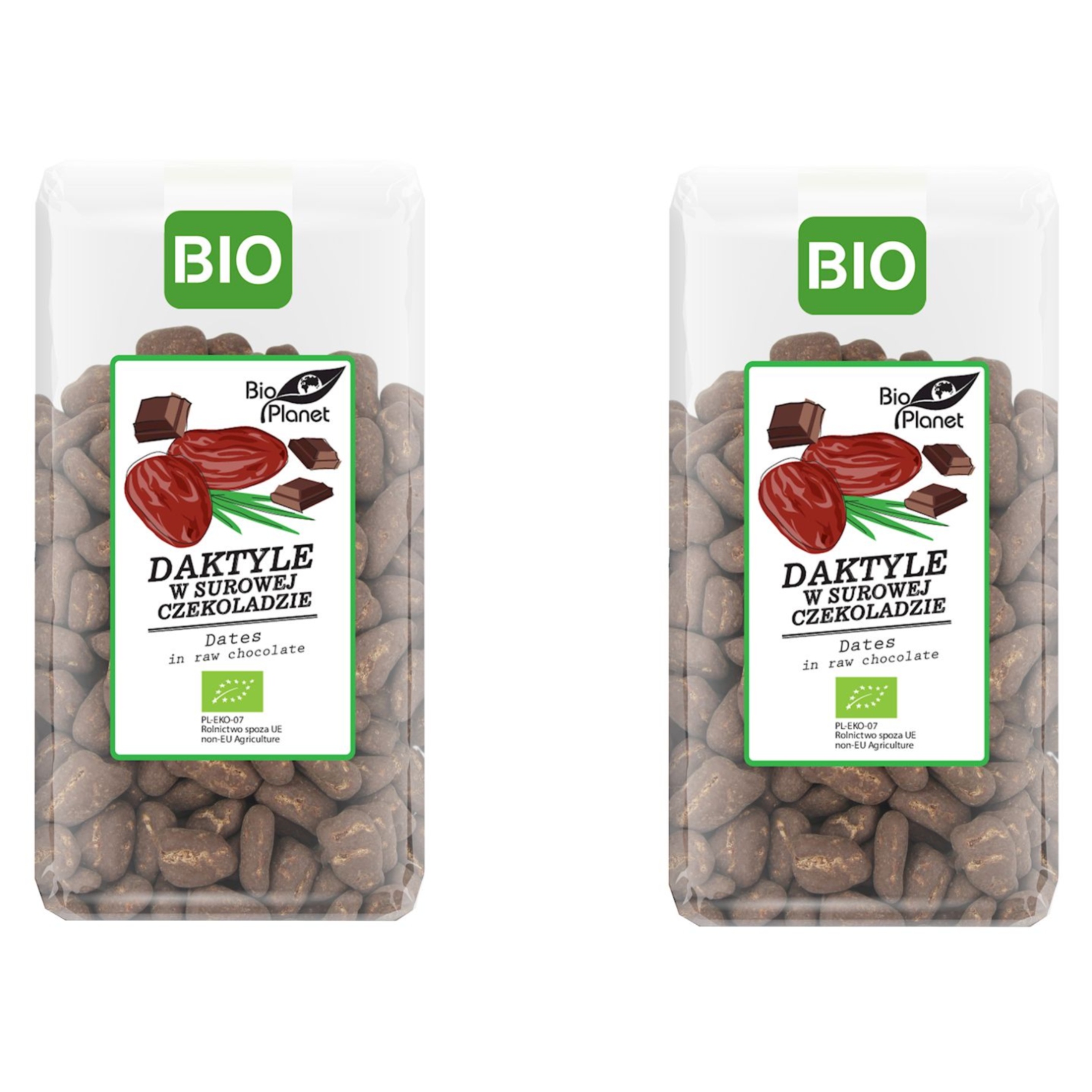 2x Daktyle W Surowej Czekoladzie Bio 250 g Bio Planet