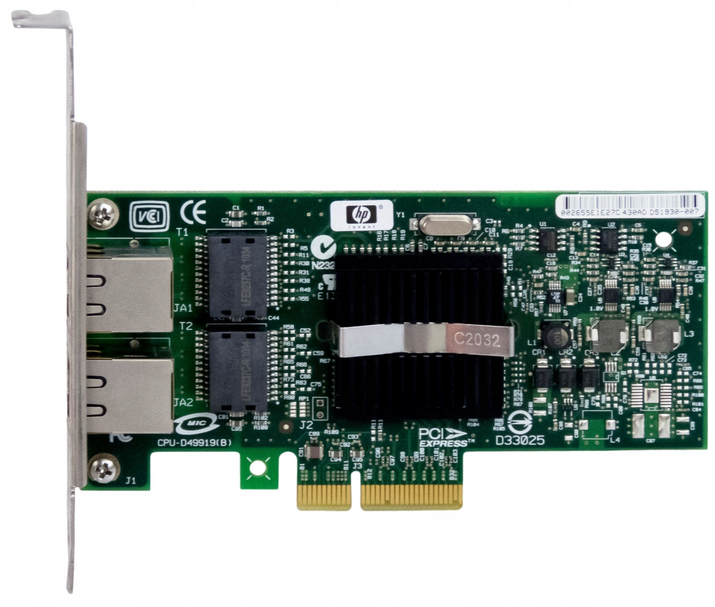 HP 412651-001 NC360T DUAL PORT RJ-45 PCIe x4