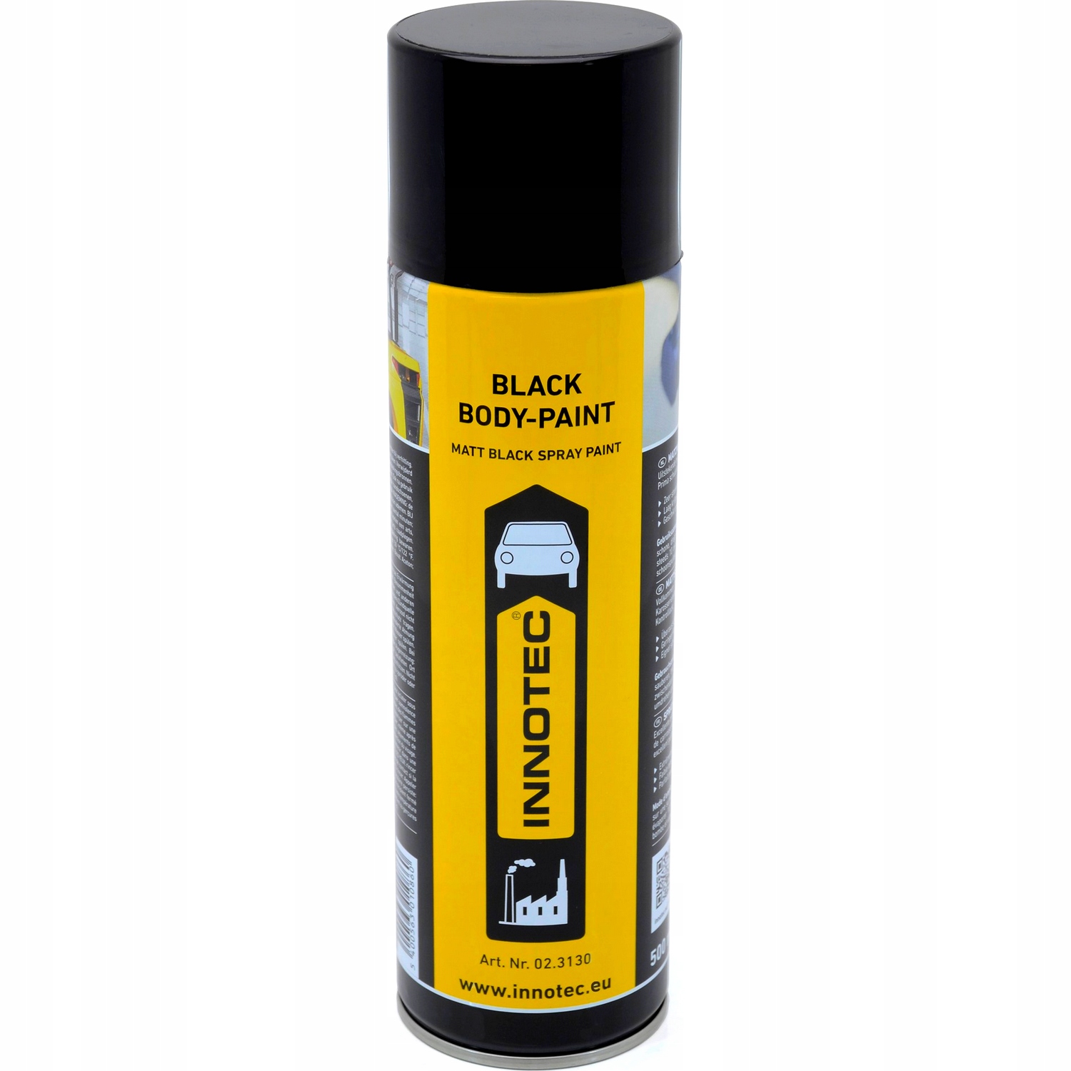 Lakier spray Innotec Black Body Paint Czarny Mat Akrylowy