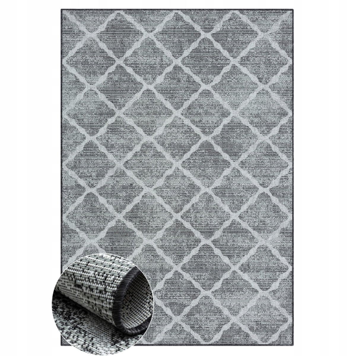 80x150 Kusový koberec Ether grau – na von aj na doma