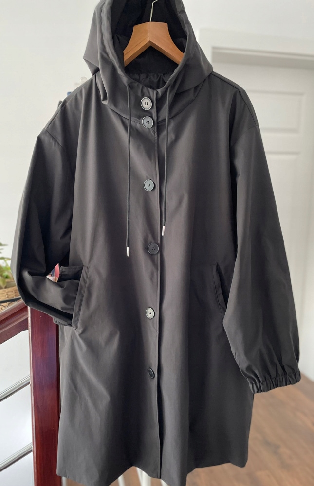 Krásný kabát s kapucí , maxi vel 52/54