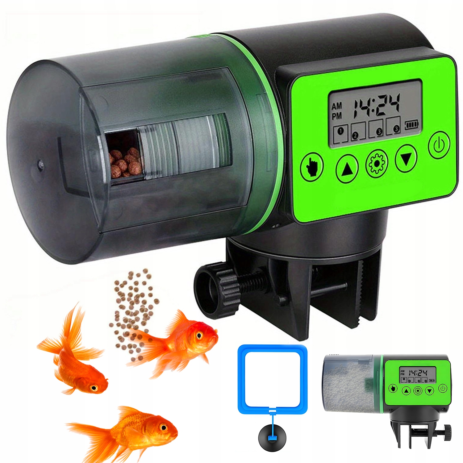 Levně Automatické Krmítko Pro Ryby Výkonné S Objemem 200 ML Pro Akvárium