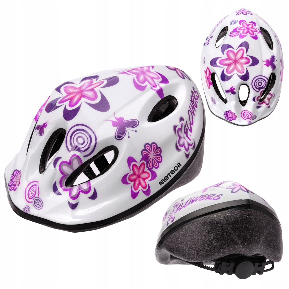 Kask Rowerowy Regulowany Dziecięcy Otwory Wentylacyjne Ochronny Meteor