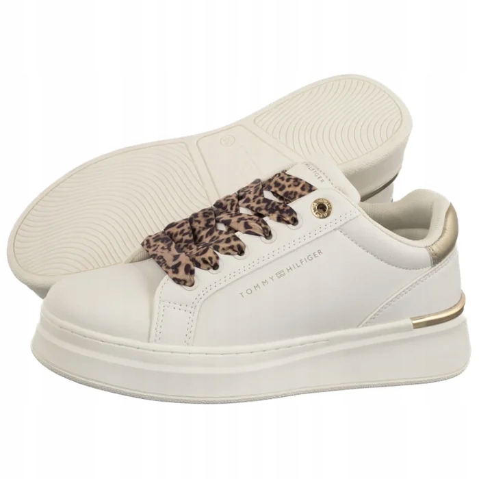 Dámské tenisky Tommy Hilfiger Low Cut Lace-Up T3A9-34255 Bílé