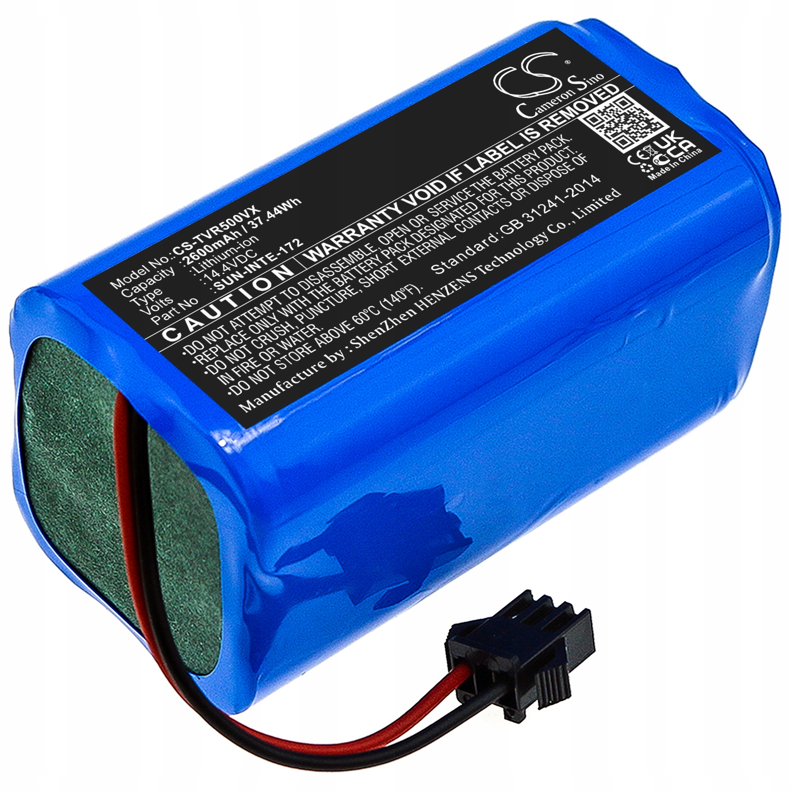 Techtek Baterie 2600mAh kompatibilní s [Amarey] A800, A900, pro [iHome] Au