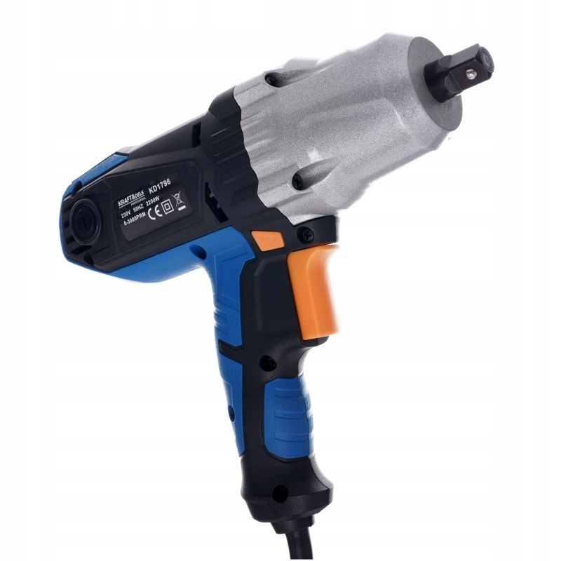 KLUCZ ELEKTRYCZNY UDAROWY 1/2" +NASADKI 2200W Waga produktu z opakowaniem jednostkowym 5 kg