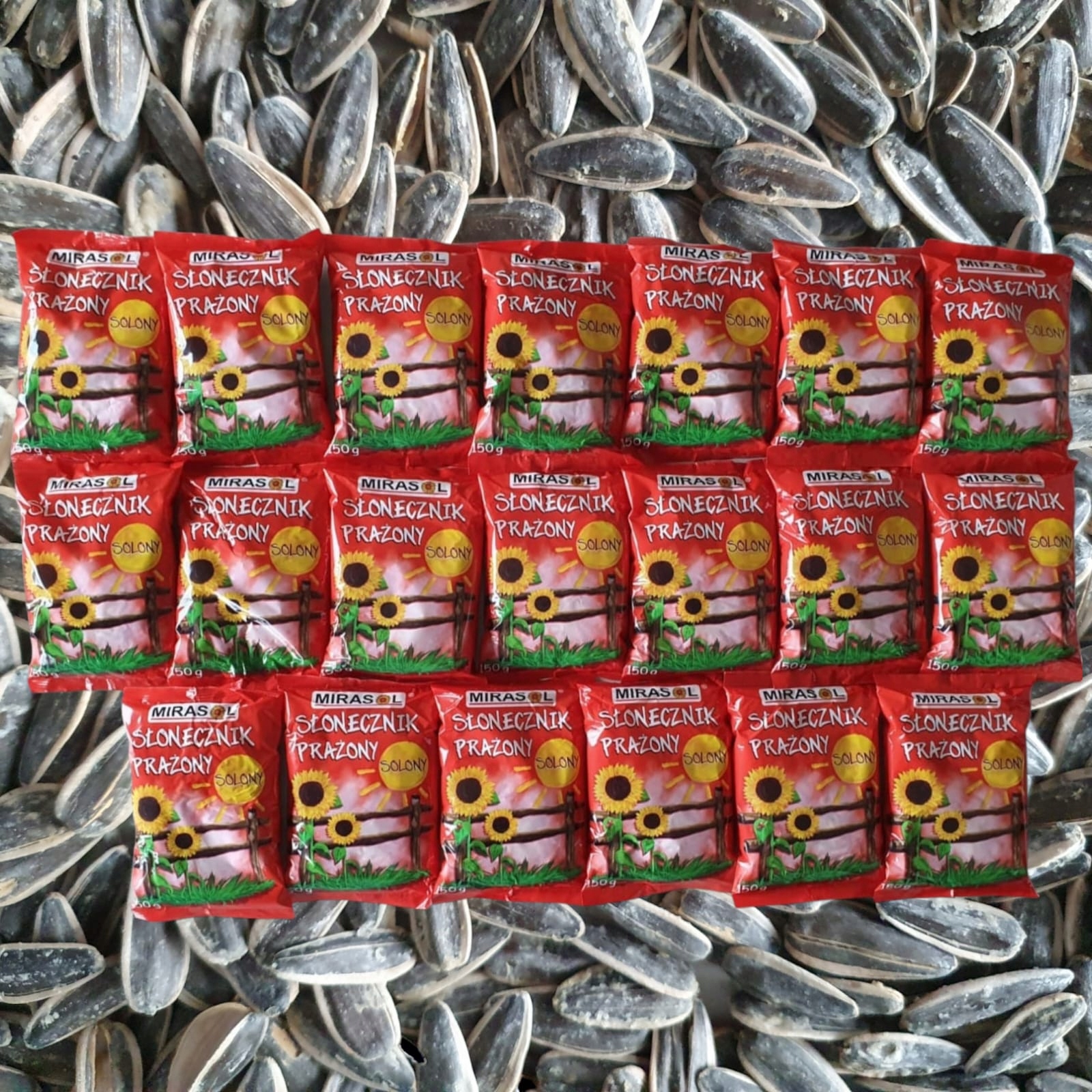 Levně Slunečnice Pražená 150g Solená Mirasol Velké Zrno