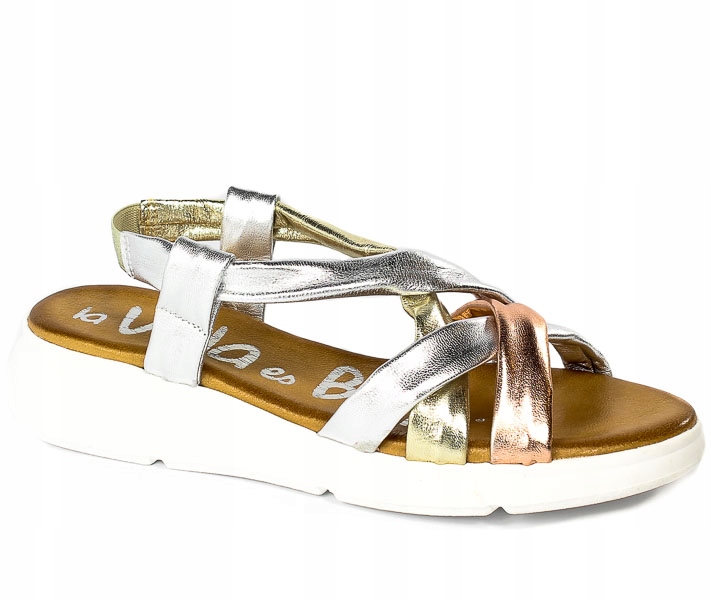 Sandały La Vida Es Bella 4609 Ceralin Rose/Platino