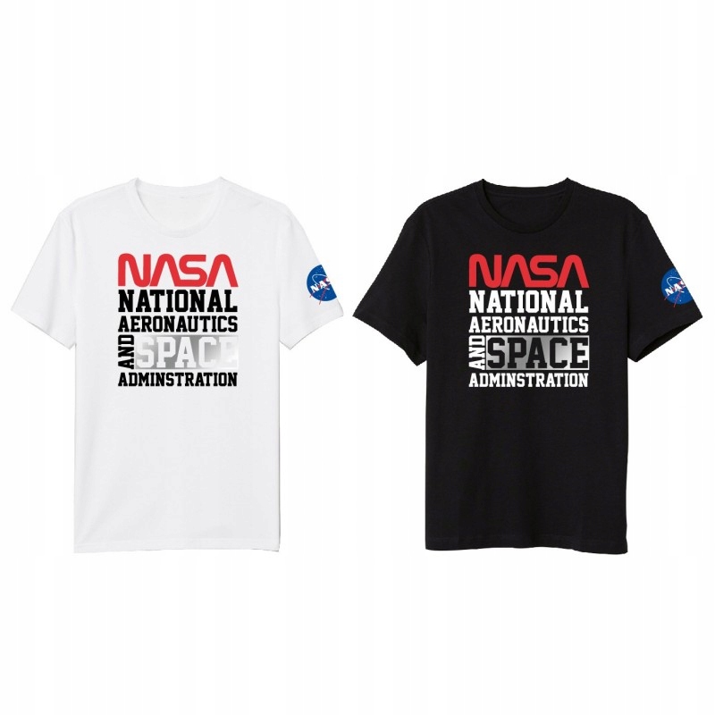 

T-shirt Nasa Koszulka męska czarna XL
