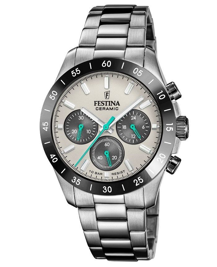 Pánské Hodinky Festina Ceramic Chrono F20703/1 39,00 mm 10ATM