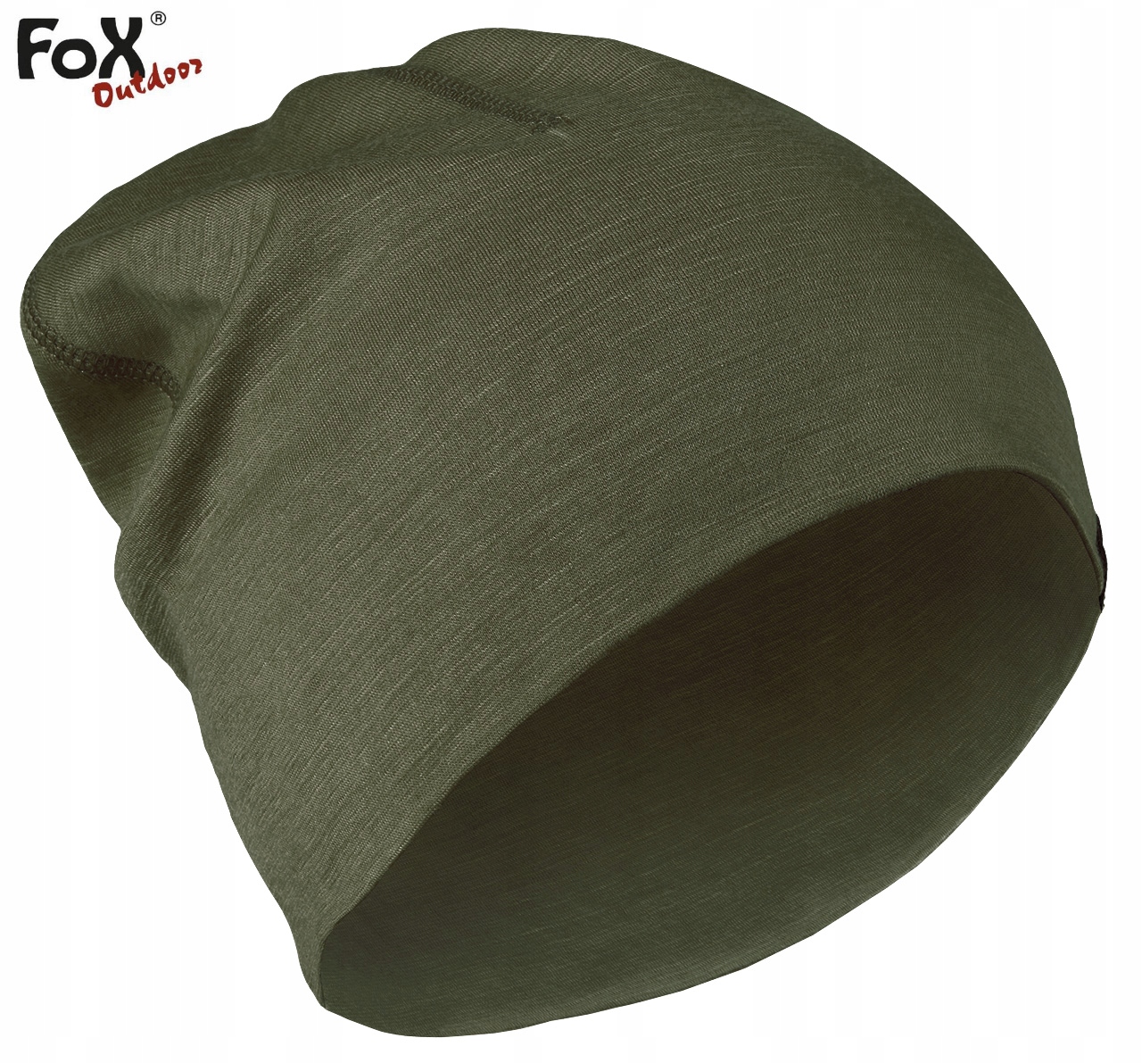 CZAPKA ZIMOWA WEŁNA MERINO TERMOAKTYWNA FOX OLIVE Odcień khaki
