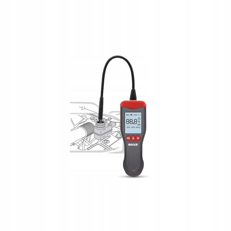 TESTER PŁYNU HAMULCOWEGO DOT3, DOT4, DOT 5.1 Marka Rooks