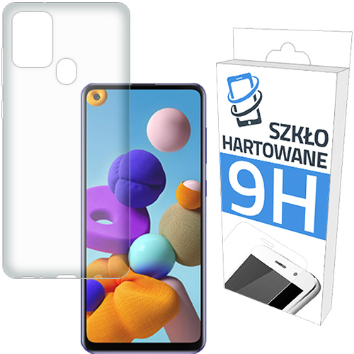 

Etui Slim + Szkło Hartowane do Samsung Galaxy A21S