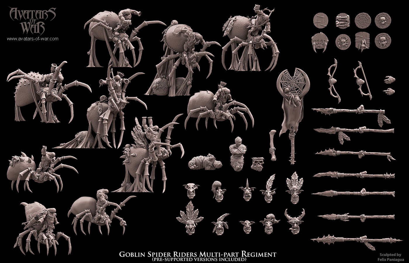 Goblin Spider Riders - x10 - 3dmonkeypl - Stan: Nowy 209.99PLN - Sklepy ...