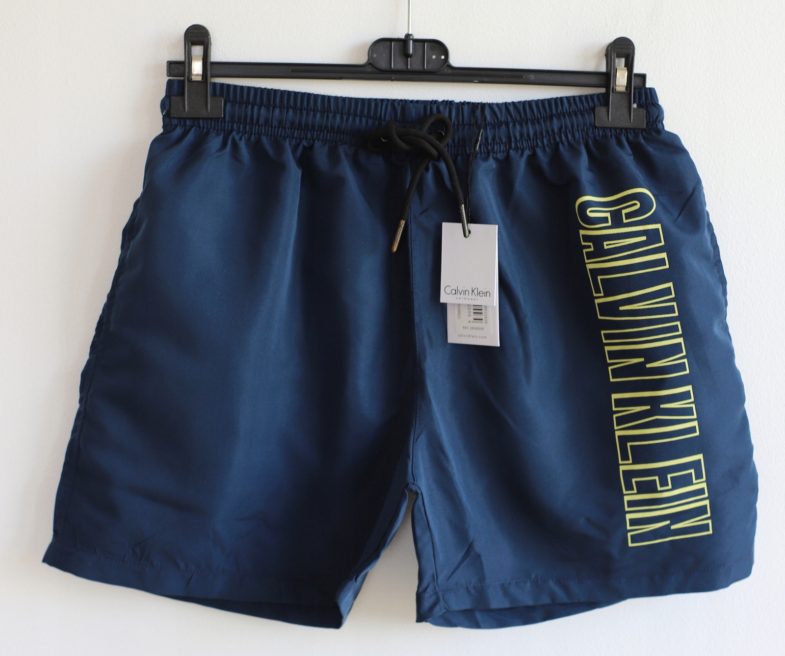 Calvin Klein spodenki kąpielówki granatowe S ORG Długość do połowy uda