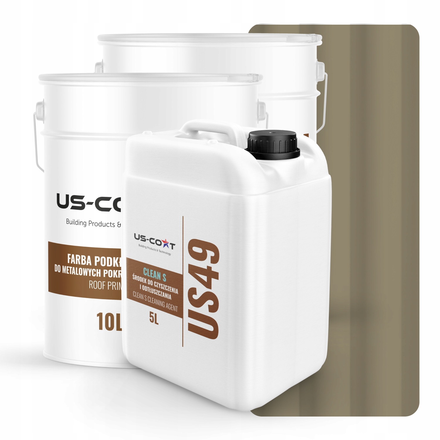 Farba Na Strechu Kovová Základná Odtučňovač Sivá Žltá RAL7034 74m2 Polomatná