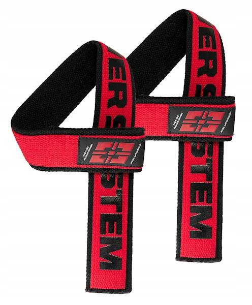 PASKI DO CIĄGÓW LIFTING STRAPS DUPLEX-BLACK/RED