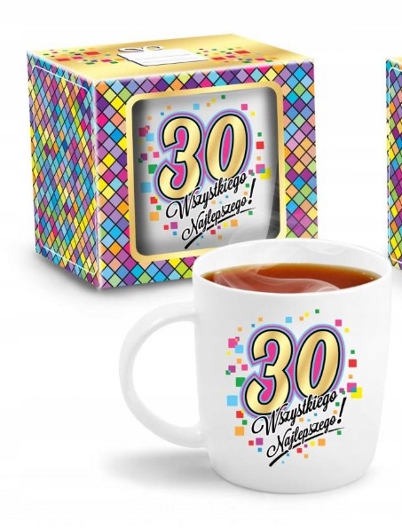 URODZINOWA MOZAIKA - kubek NBC niski 330ml - Wszystkiego najlepszego 30 — 8