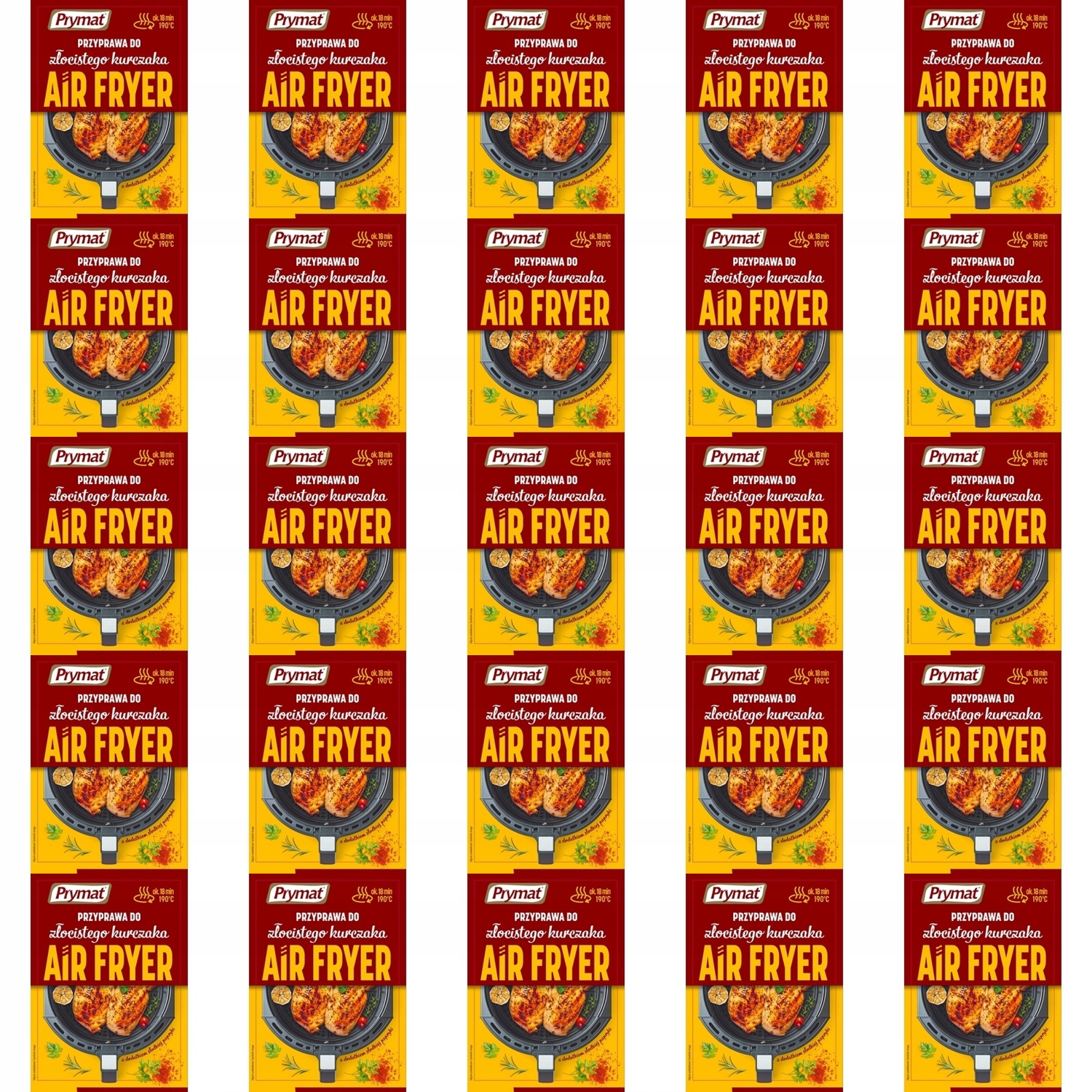 25x 30g Prymat przyprawa do złocistego kurczaka air fryer Karton