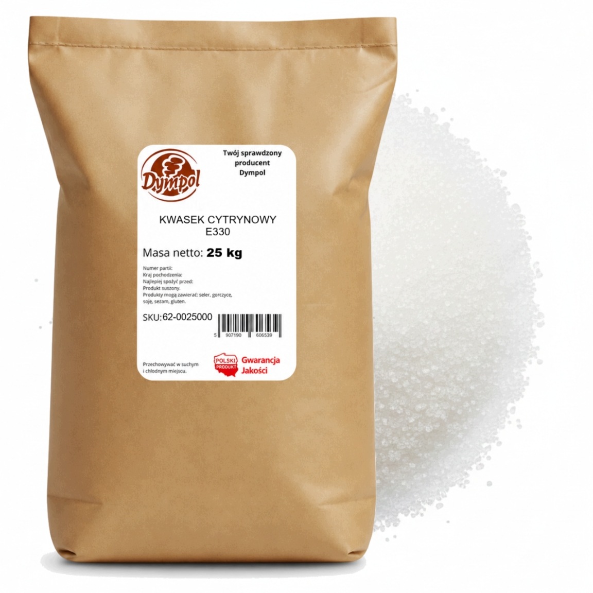 Kyselina Citrónová Monohydrát Potravinářské Kyseliny E330 25 Kg – Čistá