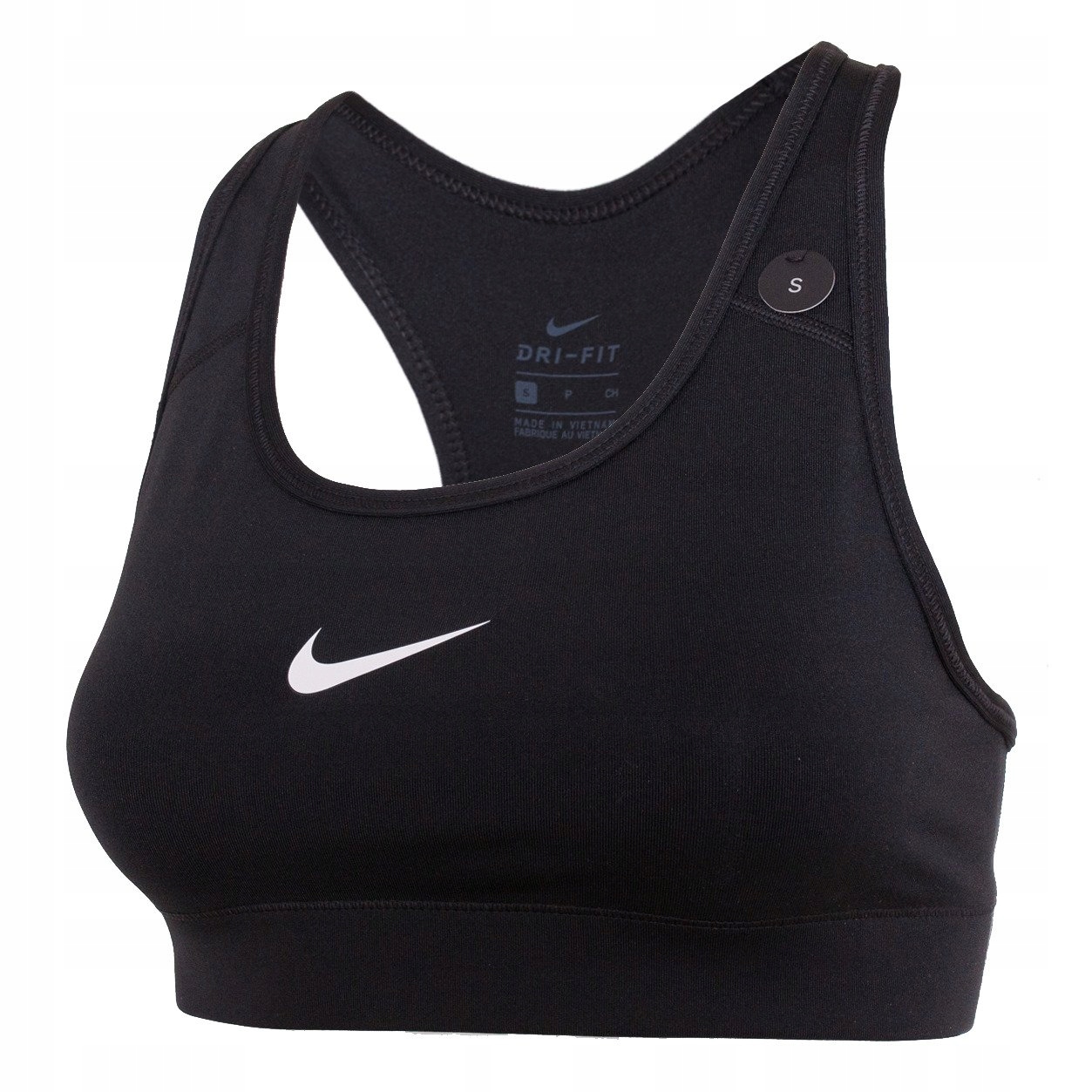 New Nike Pro Bra Black/white Womens Wom