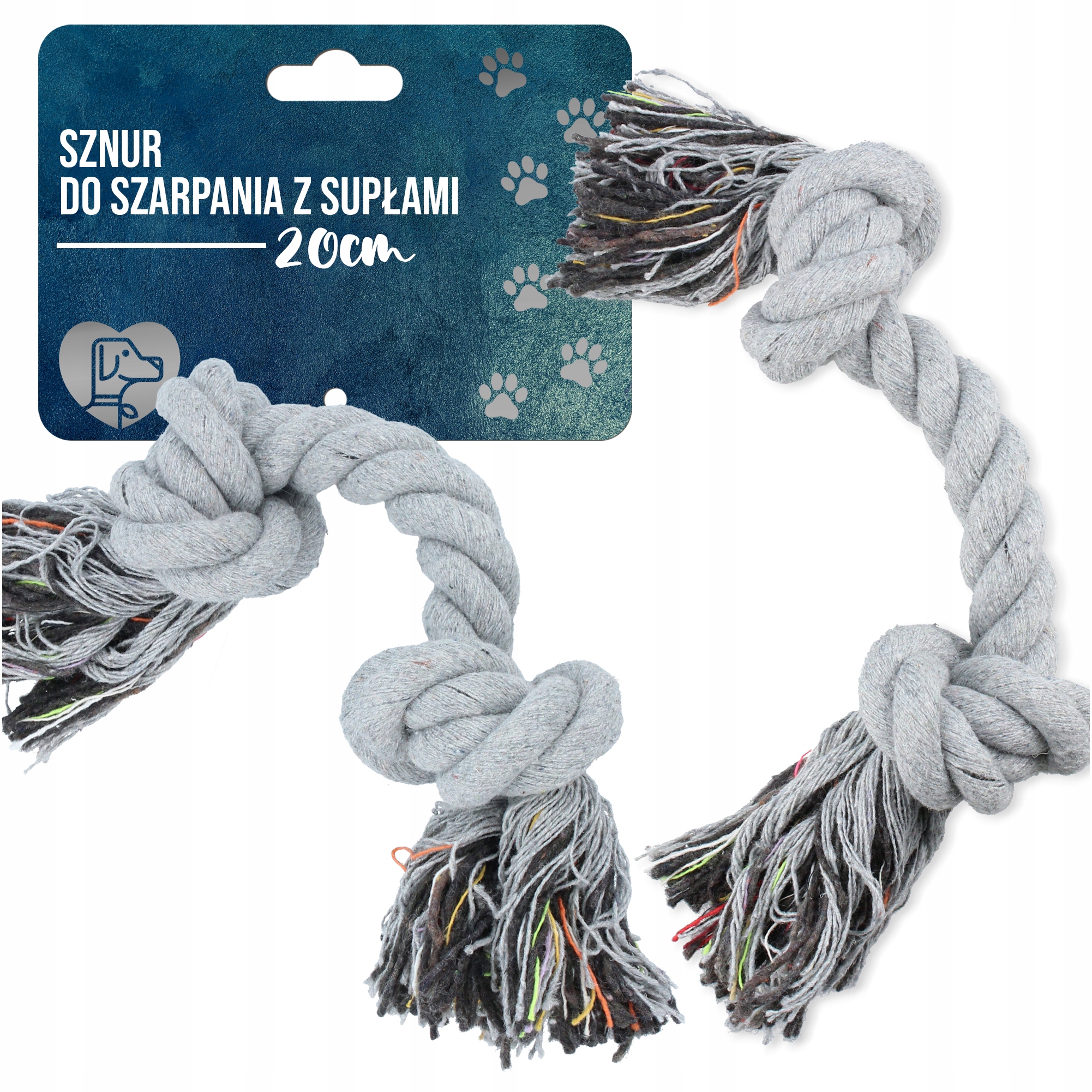 

Szarpak Gryzak Bawełniany Sznur Zabawka Psa 20 cm